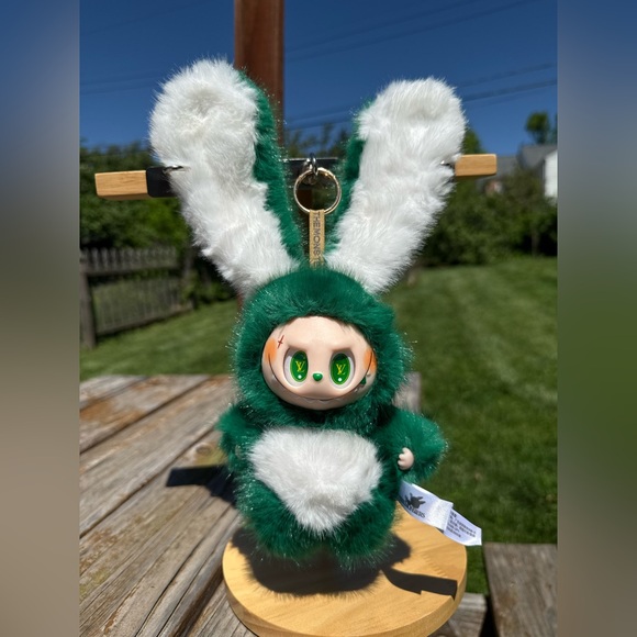 Other - Green Labubu Plush Bunny Keychain Stuffed Animal Charm Not from Pop Mart-Gift